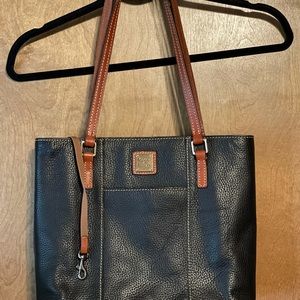 Dooney & Bourke Black Pebble Grain Black Tote